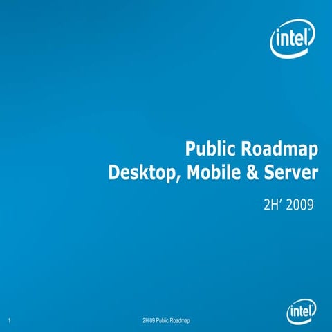 Intel Roadmap