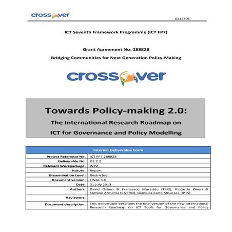 Towards Policymaking 2.0