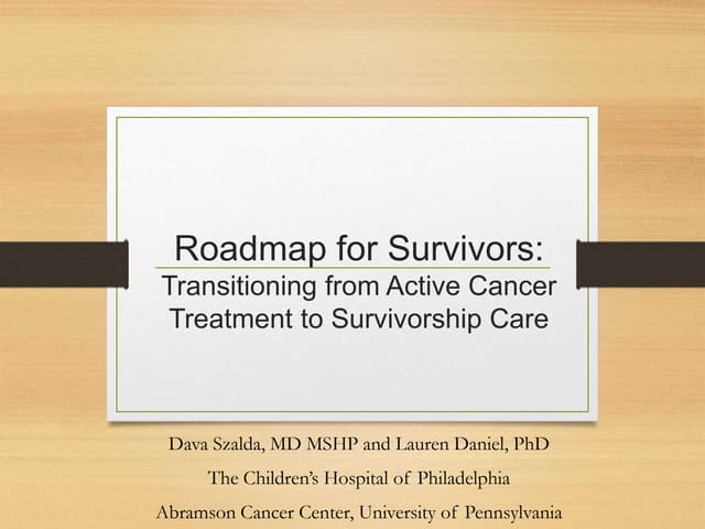 2015 Childhood Cancer Symposium: Ro...
