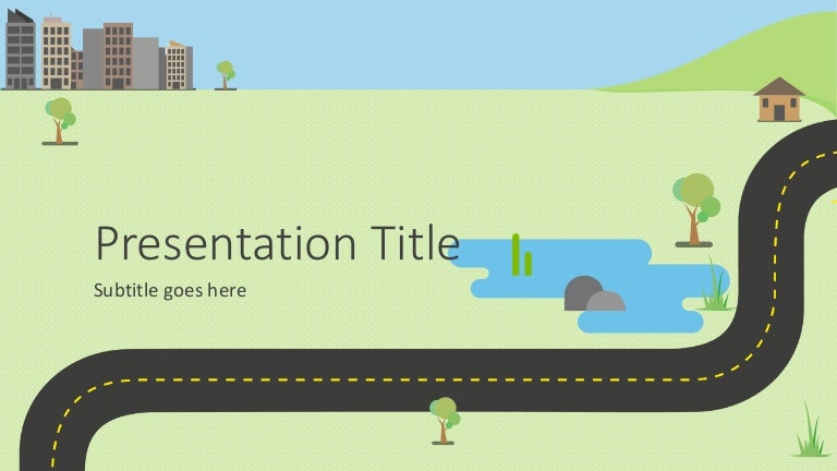 Animated PowerPoint Presentation Template Roadmap Infographic