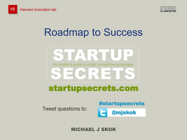 Startup Roadmap Workshop