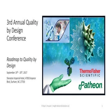 Roadmap to QbD is (should be) a roadmap to adult human development