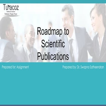 Roadmap to scientific publications