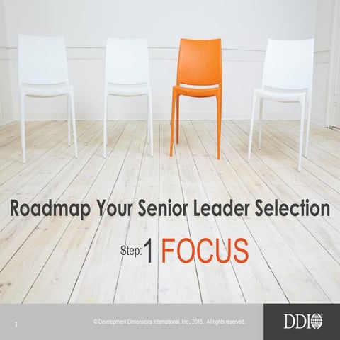 Roadmap Your Senior Leader Selection: Step 1. Focus