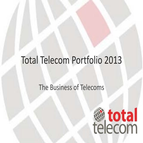 Total Telecom Roadshow Presentation 2014
