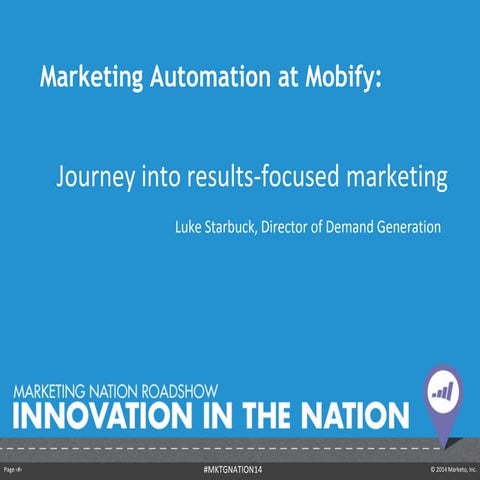 B2B Marketing Automation Case Study - Marketo implementation at Mobify