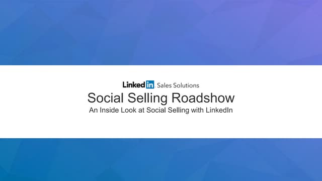 Social Selling Roadshow - Dallas