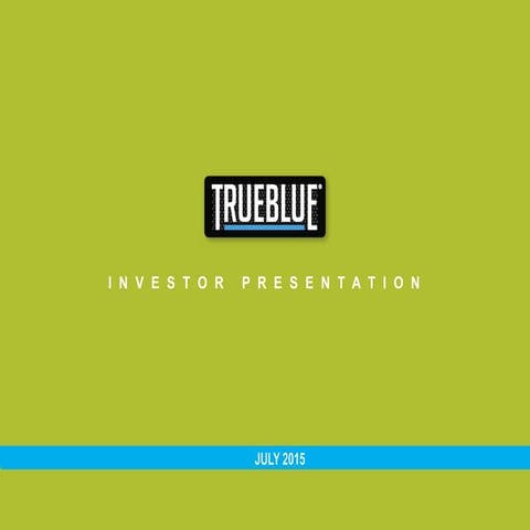 Roadshow Presentation - July 2015