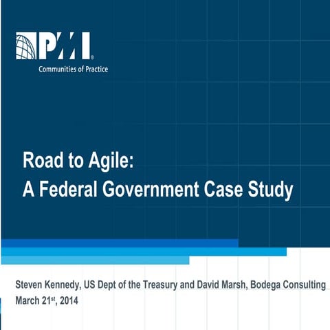 Road to agile: federal government case study