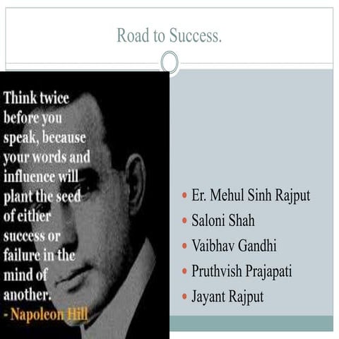 Road to success