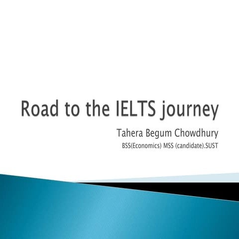 Road to the ielts journey