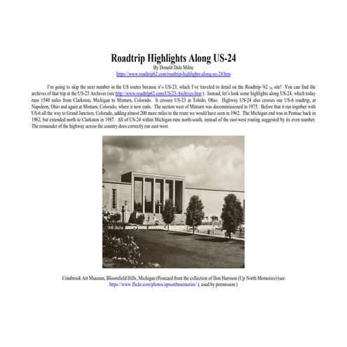 Roadtrip Highlights along US-24