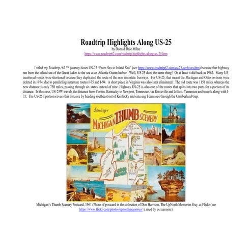 Roadtrip Highlights Along US-25