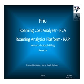 Roaming Analytics Platform V1.1