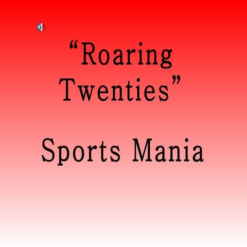Roaring Twenties Sports