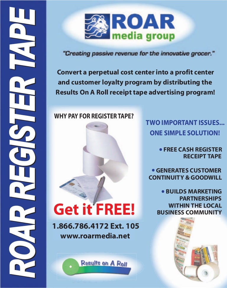 Roar Register Tape