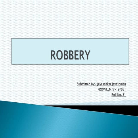 Robbery IPC S390