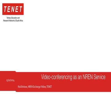 Video-conferencing as an NREN Service