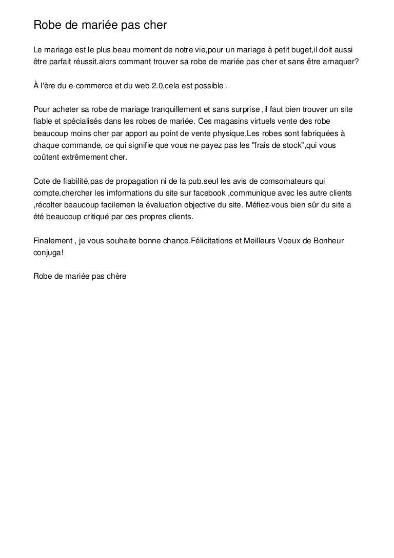robes de mariées pas cheres