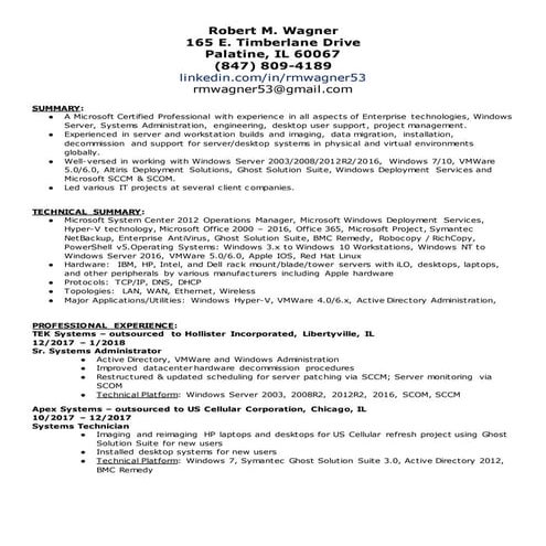Robert.M.Wagner resume | DOCX