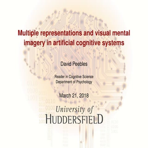 Multiple representations and visual mental imagery in artificial cognitive sy...