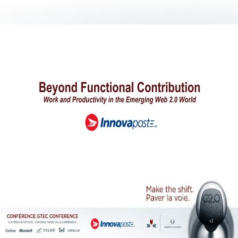 Beyond Functional Contribution Work And Productivity In The Emerging Web 2.0 ...