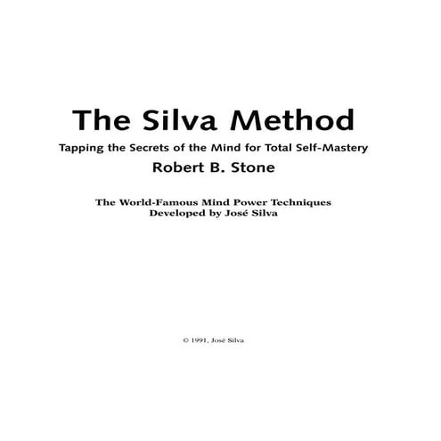 Robert b. stone the silva method
