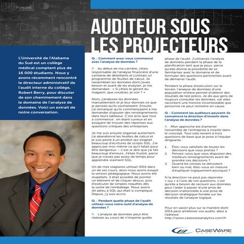 Auditeur sous les Projecteurs - Robert Berry
