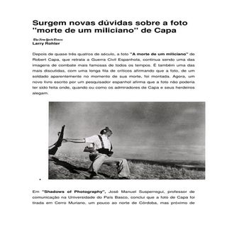 Robert capa -  novas polêmicas