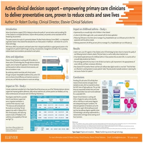 Active clinical decision support - empowering primary care clinicians to deli...