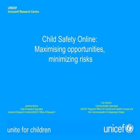 Robert final conference 2012   UNICEF presentation