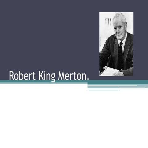 Robert king merton