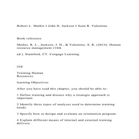 Robert L Mathis I John H Jackson I Sean R Valentine Docx