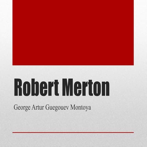 Robert merton