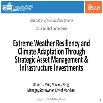 Extreme Weather Resiliency and Climate Adaptation Through Strategic Asset Man...