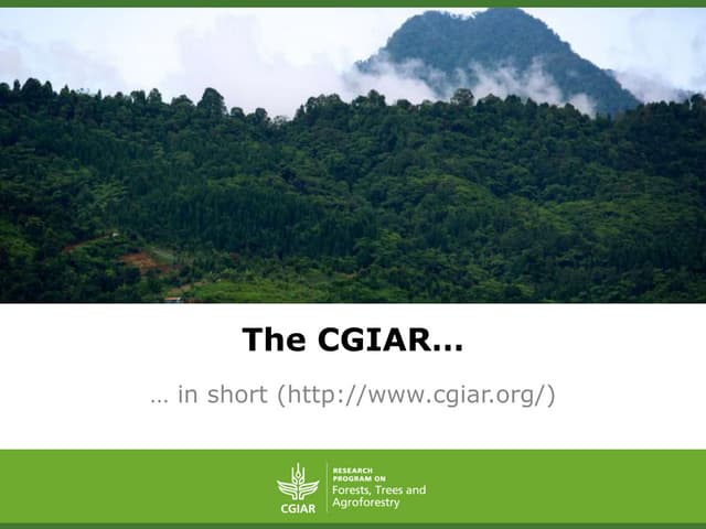 thumbnail of  The CGIAR...
