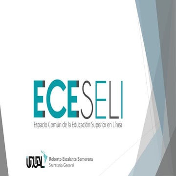 ESCEL 2018 Espacio común de educación superior en línea