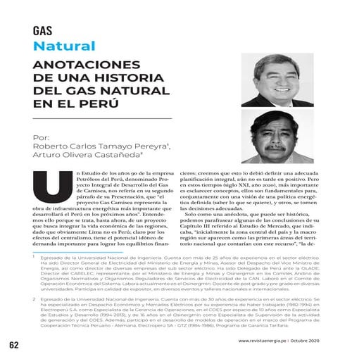 ANOTACIONES DE UNA HISTORIA DEL GAS NATURAL EN EL PERU | PDF