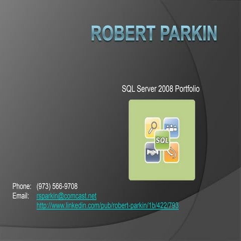 Robert Parkin Portfolio