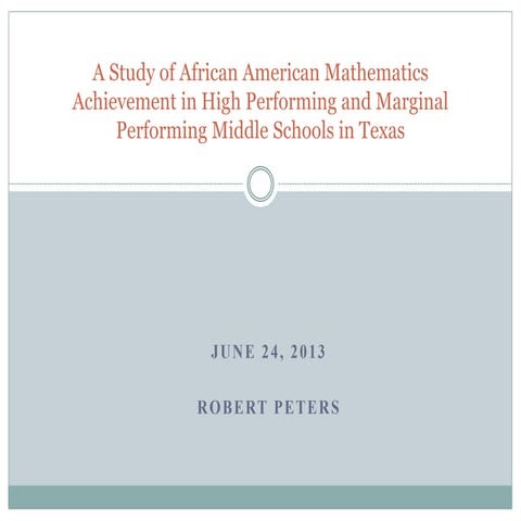 Robert Peters' TASA Presentation 2013-06-24