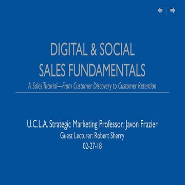 Robert Sherry : Digital Media Sales Fundamentals 2-27-18