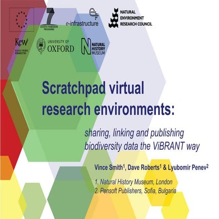 Sharing, linking and publishing biodiversity data the ViBRANT way