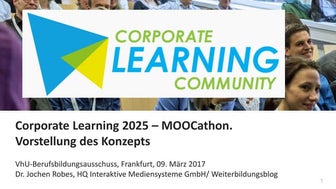 Corporate Learning 2025 – MOOCathon: Vorstellung des Konzepts
