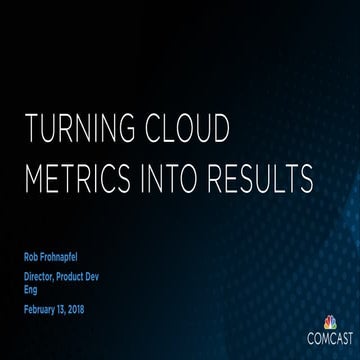 Turning Cloud Metrics into Results