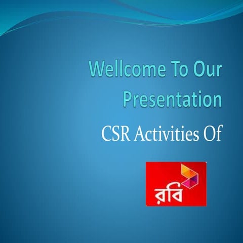 Robi csr presentation