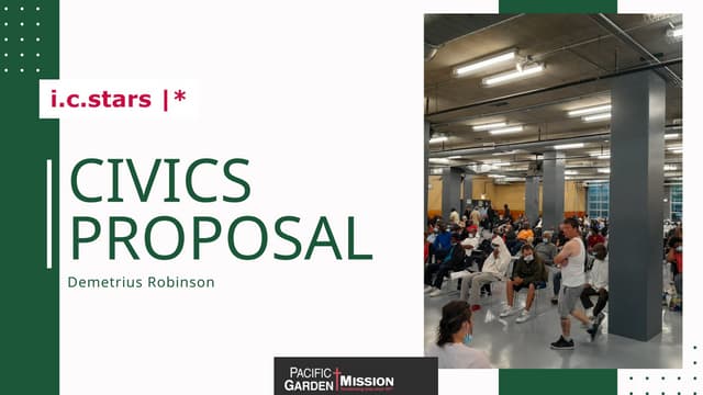 Pacific Garden Mission "Burning Issue" Presentation