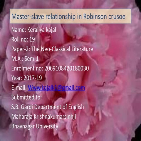 Robinson Crusoe Ppt Pptx