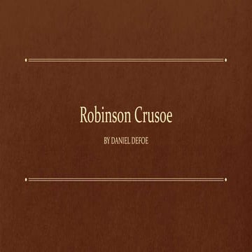 Robinson Crusoe 