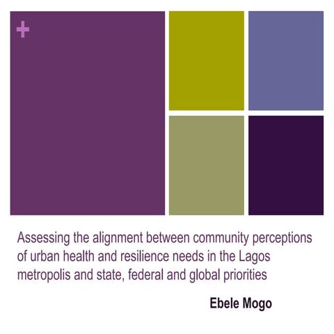 Urban Health and Resilience in the Lagos Metropolis (2) ( A Presentation By E...