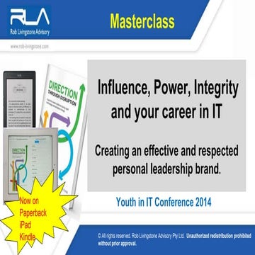 Influence, Power, Integrity and your career in IT